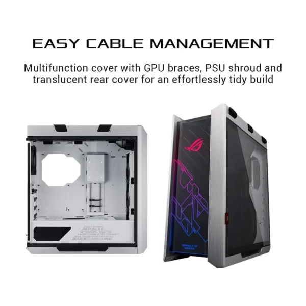 ASUS ROG Strix Helios GX601 White Edition ATX Mid Tower White / Silver