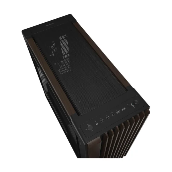 11-173-081-06.png ASUS ProArt PA602 Wood Edition E-ATX Mid-Tower Case, Modern Black, Tempered Glass, 3 Fans Included