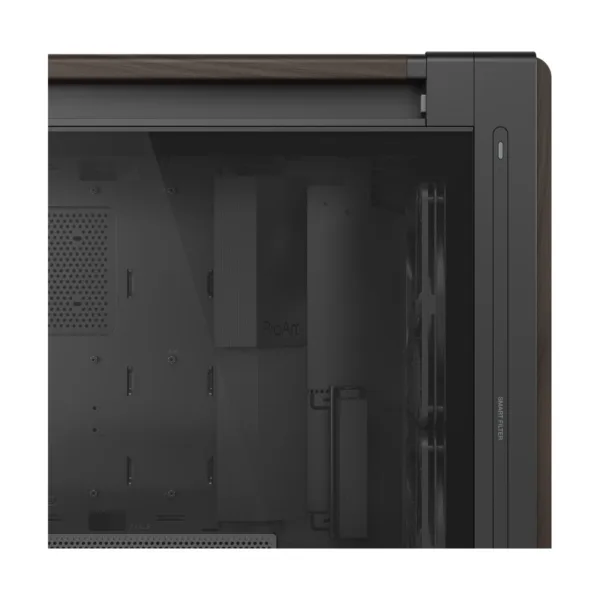 11-173-081-13.png ASUS ProArt PA602 Wood Edition E-ATX Mid-Tower Case, Modern Black, Tempered Glass, 3 Fans Included