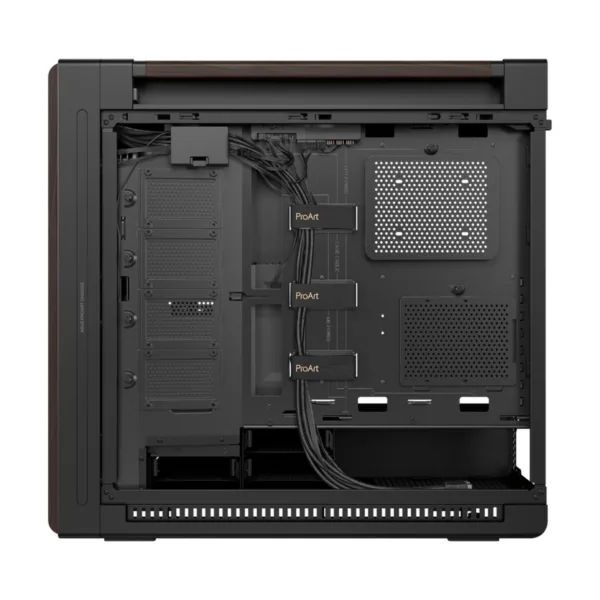 11-173-081-17.png ASUS ProArt PA602 Wood Edition E-ATX Mid-Tower Case, Modern Black, Tempered Glass, 3 Fans Included