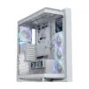 ASUS ROG Cronox ARGB White Edition Gaming Case, Four ARGB Fans, Curved Glass, 9.2" Screen