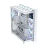 ASUS ROG Cronox ARGB White Edition Gaming Case, Four ARGB Fans, Curved Glass, 9.2" Screen