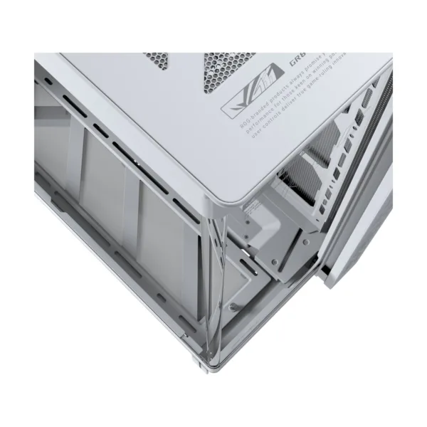 ASUS ROG Cronox ARGB White Edition Gaming Case, Four ARGB Fans, Curved Glass, 9.2" Screen