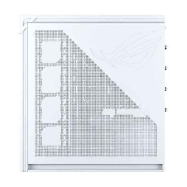 ASUS ROG Cronox ARGB White Edition Gaming Case, Four ARGB Fans, Curved Glass, 9.2" Screen