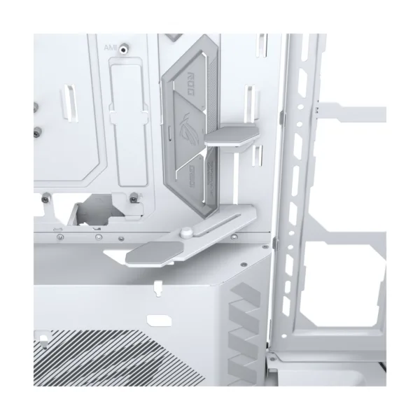 ASUS ROG Cronox ARGB White Edition Gaming Case, Four ARGB Fans, Curved Glass, 9.2" Screen
