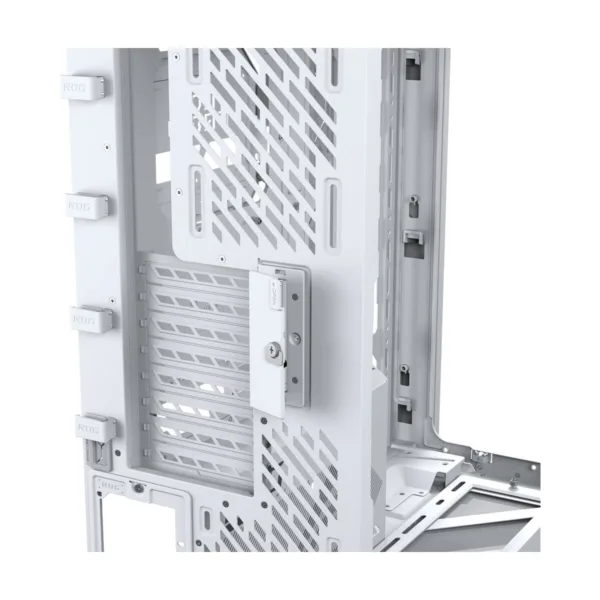 ASUS ROG Cronox ARGB White Edition Gaming Case, Four ARGB Fans, Curved Glass, 9.2" Screen