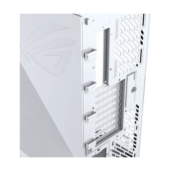 ASUS ROG Cronox ARGB White Edition Gaming Case, Four ARGB Fans, Curved Glass, 9.2" Screen