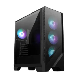 MSI MAG FORGE 321R AIRFLOW Case, Black, 4x 120mm ARGB Fans, Tempered Glass