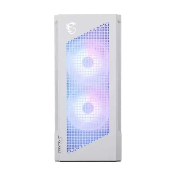 MSI MPG Velox 300R Airflow PZ Mid-Tower Gaming Case, White, 2x 160mm Fans, 360mm Radiator
