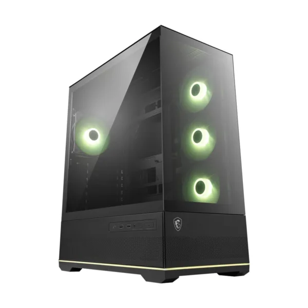 MSI MAG PANO 110R PZ Mid-Tower Gaming Case, Tempered Glass, 4x 120mm ARGB Fans, 360mm Radiator