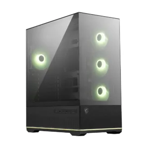 MSI MAG PANO 110R PZ Mid-Tower Gaming Case, Tempered Glass, 4x 120mm ARGB Fans, 360mm Radiator
