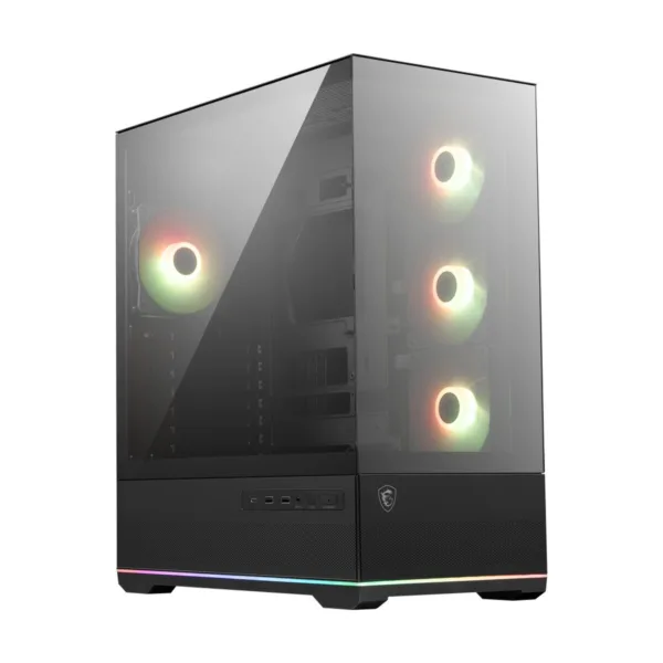 MSI MAG PANO 110R PZ Mid-Tower Gaming Case, Tempered Glass, 4x 120mm ARGB Fans, 360mm Radiator