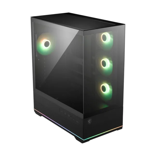MSI MAG PANO 110R PZ Mid-Tower Gaming Case, Tempered Glass, 4x 120mm ARGB Fans, 360mm Radiator