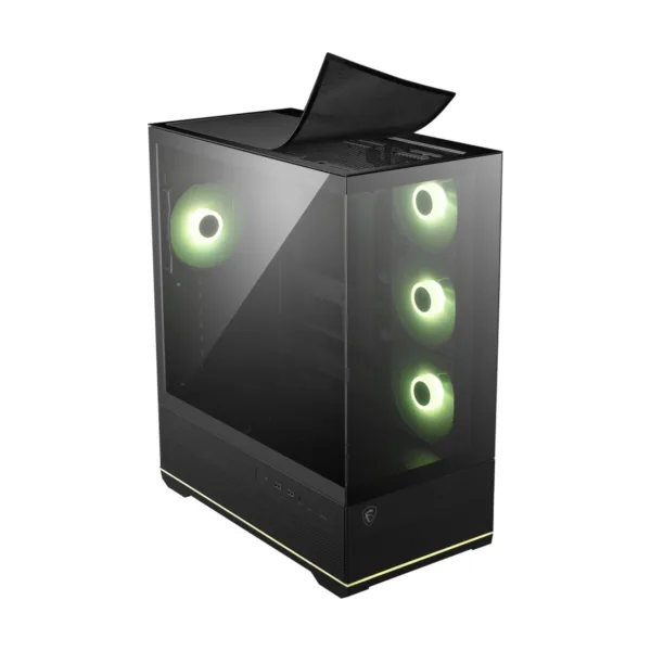 MSI MAG PANO 110R PZ Mid-Tower Gaming Case, Tempered Glass, 4x 120mm ARGB Fans, 360mm Radiator