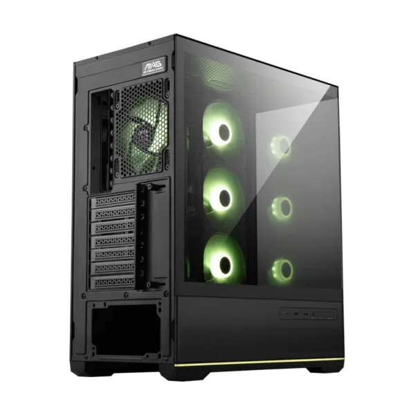 MSI MAG PANO 110R PZ Mid-Tower Gaming Case, Tempered Glass, 4x 120mm ARGB Fans, 360mm Radiator