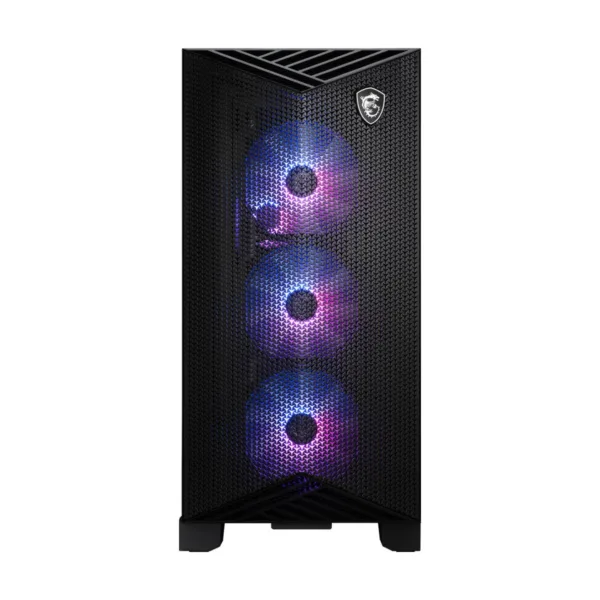 MSI MPG GUNGNIR 211R AIRFLOW PZ Mid-Tower Gaming Case, Back Connect, 4x 120mm ARGB Fans, Black