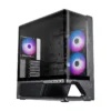 MSI MPG VIXTA 300R PZ Mid-Tower ATX Gaming Case, Curved Glass, 3 ARGB Fans, Black