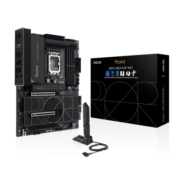 13-119-699-01.png ASUS ProArt Z890-CREATOR WIFI LGA 1851 ATX Motherboard, DDR5, 5x M.2, Thunderbolt 5, 10Gb LAN, Wi-Fi 7