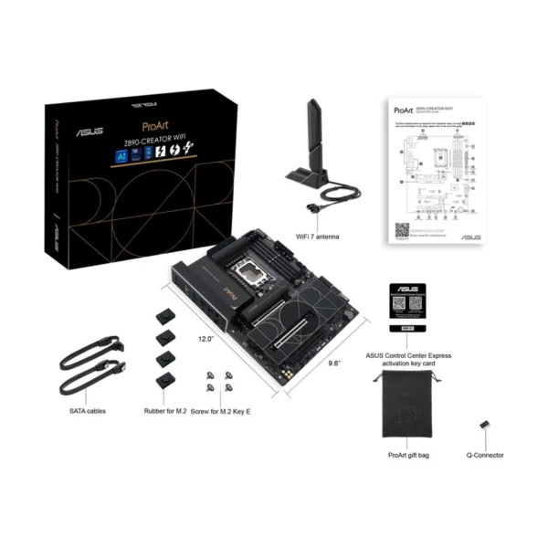 13-119-699-04.png ASUS ProArt Z890-CREATOR WIFI LGA 1851 ATX Motherboard, DDR5, 5x M.2, Thunderbolt 5, 10Gb LAN, Wi-Fi 7