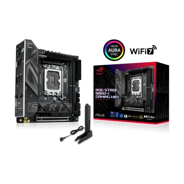 13-119-710-01.png ASUS ROG STRIX B860-I GAMING WIFI LGA 1851 Mini-ITX Motherboard, DDR5, Thunderbolt 4, Wi-Fi 7