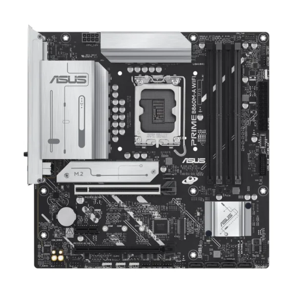 ASUS PRIME B860M-A WIFI-CSM LGA 1851 Micro-ATX Motherboard, DDR5, 2x M.2, Wi-Fi 6E, 2.5Gb LAN