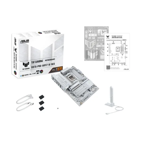 13-119-773-05.png ASUS TUF GAMING X870-PRO WIFI7 W NEO AM5 ATX Motherboard, DDR5, 4x M.2, PCIe 5.0, 5Gb LAN