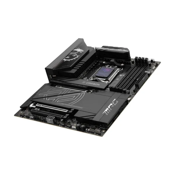 MSI MPG X870E CARBON WIFI AM5 ATX Motherboard, DDR5, PCIe 5.0, M.2 Gen5, Wi-Fi 7, 5G LAN