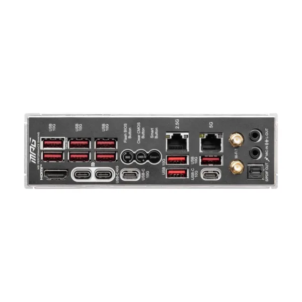 MSI MPG X870E CARBON WIFI AM5 ATX Motherboard, DDR5, PCIe 5.0, M.2 Gen5, Wi-Fi 7, 5G LAN