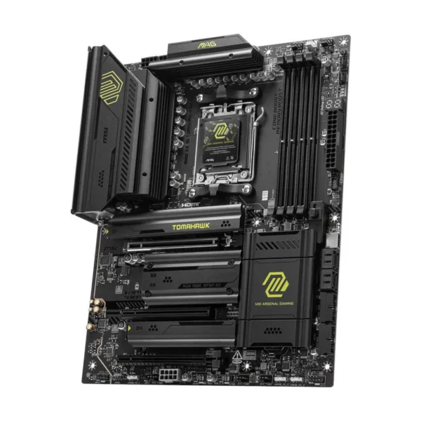 MSI MAG X870 TOMAHAWK WIFI AM5 ATX Motherboard, DDR5, PCIe 5.0, M.2 Gen5, Wi-Fi 7, 5G LAN