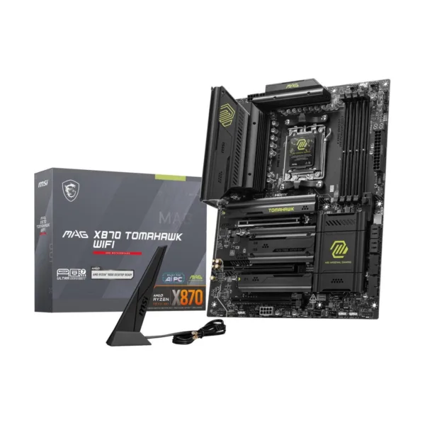 MSI MAG X870 TOMAHAWK WIFI AM5 ATX Motherboard, DDR5, PCIe 5.0, M.2 Gen5, Wi-Fi 7, 5G LAN
