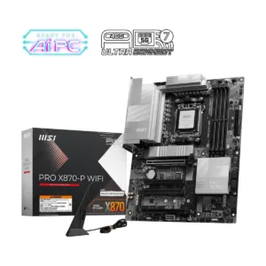 MSI PRO X870-P WIFI AM5 ATX Motherboard, DDR5, PCIe 5.0, M.2 Gen5, Wi-Fi 7, 5G LAN