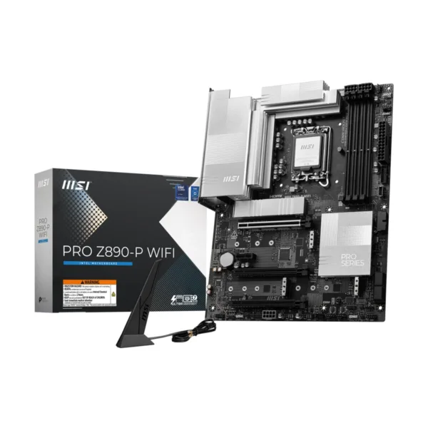 MSI PRO Z890-P WIFI LGA 1851 ATX Motherboard, DDR5, PCIe 5.0, M.2 Gen5, Wi-Fi 7, 5G LAN