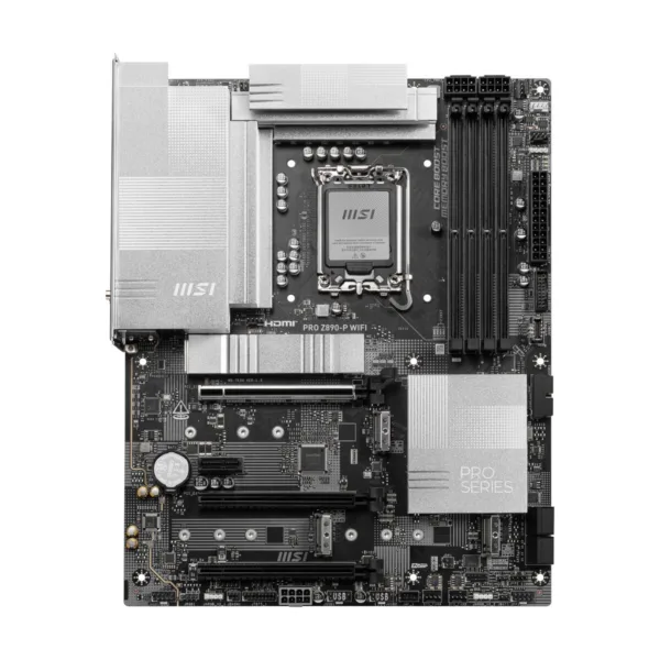 MSI PRO Z890-P WIFI LGA 1851 ATX Motherboard, DDR5, PCIe 5.0, M.2 Gen5, Wi-Fi 7, 5G LAN