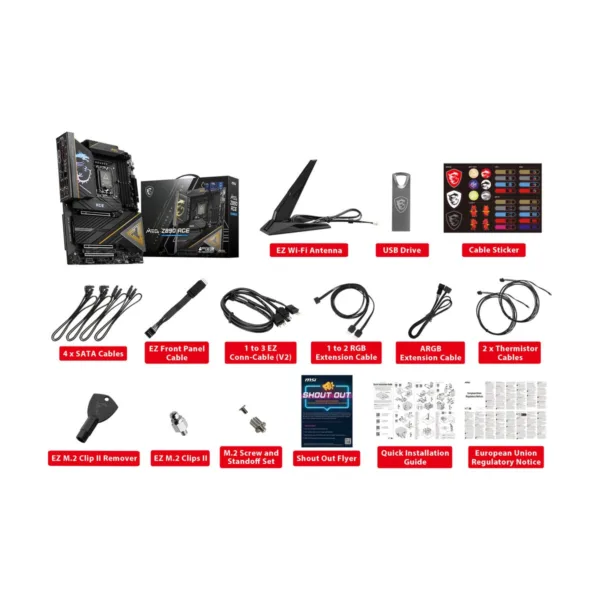 13-144-673-14.png MSI MEG Z890 ACE LGA 1851 ATX Motherboard, DDR5, M.2 Gen5, Thunderbolt 4, Wi-Fi 7, 10G LAN