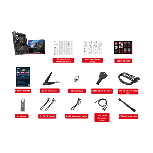 MSI MPG Z890 CARBON WIFI LGA 1851 ATX Motherboard, DDR5, PCIe 5.0, M.2 Gen5, Wi-Fi 7, 5G LAN