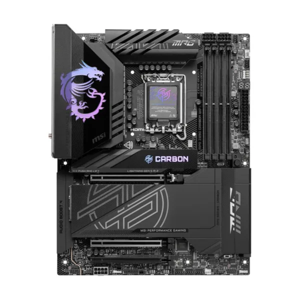 MSI MPG Z890 CARBON WIFI LGA 1851 ATX Motherboard, DDR5, PCIe 5.0, M.2 Gen5, Wi-Fi 7, 5G LAN