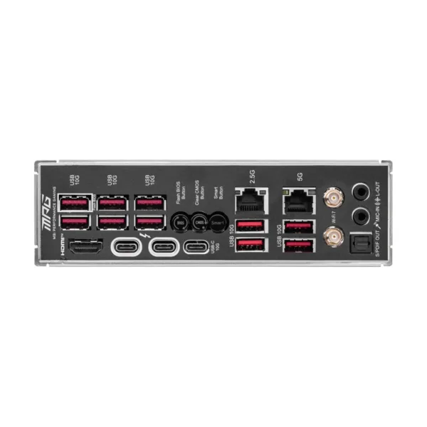 MSI MPG Z890 CARBON WIFI LGA 1851 ATX Motherboard, DDR5, PCIe 5.0, M.2 Gen5, Wi-Fi 7, 5G LAN