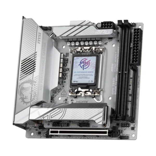 13-144-681-13.jpg MSI MPG Z890I EDGE TI WIFI LGA 1851 Mini-ITX Motherboard, White, DDR5, M.2 Gen5, Wi-Fi 7