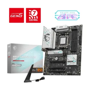 MSI B850 GAMING PLUS WIFI AM5 ATX Motherboard, DDR5, PCIe 5.0, M.2 Gen5, Wi-Fi 7, 5G LAN