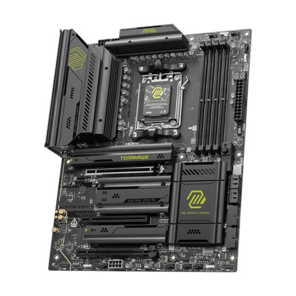 MSI MAG X870E TOMAHAWK WIFI AM5 ATX Motherboard, DDR5, PCIe 5.0, M.2 Gen5, Wi-Fi 7, 5G LAN