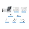 MSI PRO Z890-S WIFI PZ LGA 1851 Back-Connect ATX Motherboard, DDR5, M.2 Gen5, Wi-Fi 7, 2.5G LAN