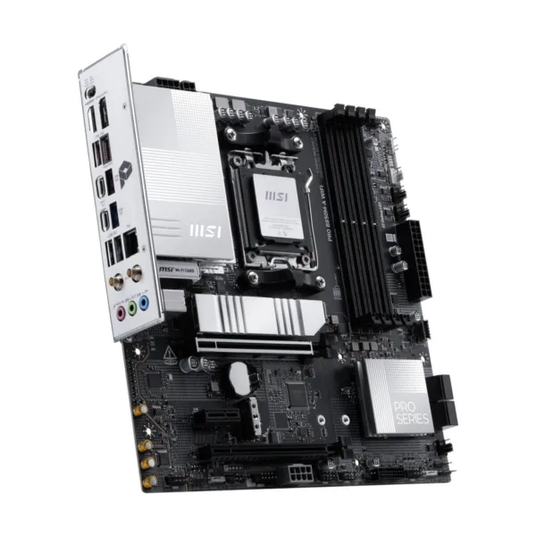 MSI PRO B850M-A WIFI AM5 Micro-ATX Motherboard, Wi-Fi 7, 5G LAN, Dual M.2