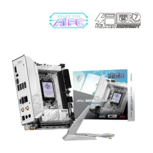MSI MPG B860I EDGE TI WIFI LGA 1851 Mini-ITX Motherboard, White, DDR5, M.2 Gen5, Wi-Fi 7