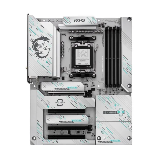 MSI B850 GAMING PLUS WIFI PZ AM5 ATX Back-Connect Motherboard, DDR5, PCIe 5.0, Wi-Fi 7, 5Gb LAN