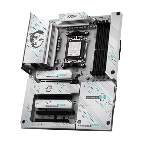 MSI B850 GAMING PLUS WIFI PZ AM5 ATX Back-Connect Motherboard, DDR5, PCIe 5.0, Wi-Fi 7, 5Gb LAN
