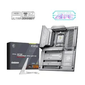MSI MAG X870E TOMAHAWK MAX WIFI PZ AM5 ATX Back-Connect Motherboard, DDR5, M.2, Wi-Fi 7, 5G LAN