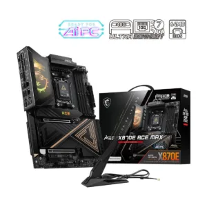 MSI MEG X870E ACE MAX AM5 ATX Motherboard, DDR5, M.2 & PCIe 5.0, USB4, Wi-Fi 7, 10G LAN