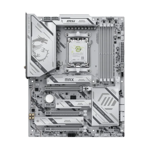 MSI MAG X870E GAMING PLUS MAX WIFI AM5 ATX Motherboard, DDR5, PCIe 5.0, M.2 Gen5, Wi-Fi 7, 5G LAN