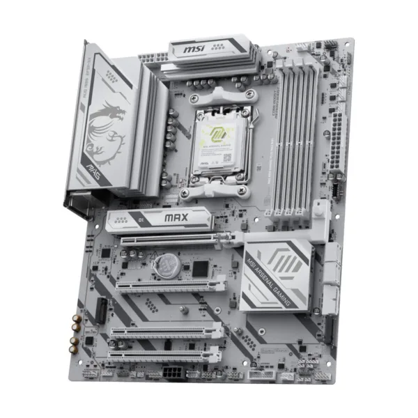 MSI MAG B850 GAMING PLUS MAX WIFI AM5 ATX Motherboard, DDR5, PCIe 5.0, M.2 Gen5, Wi-Fi 7, 5G LAN