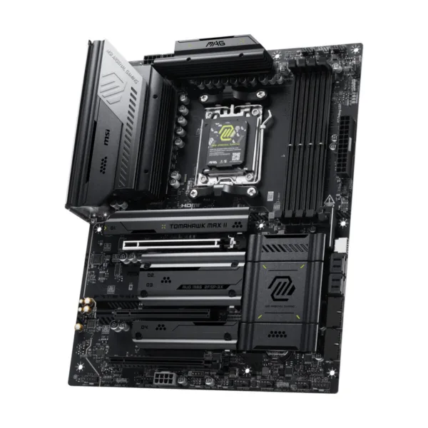 MSI MAG B850 TOMAHAWK MAX WIFI II AM5 ATX Motherboard, DDR5, PCIe 5.0, M.2 Gen5, Wi-Fi 7